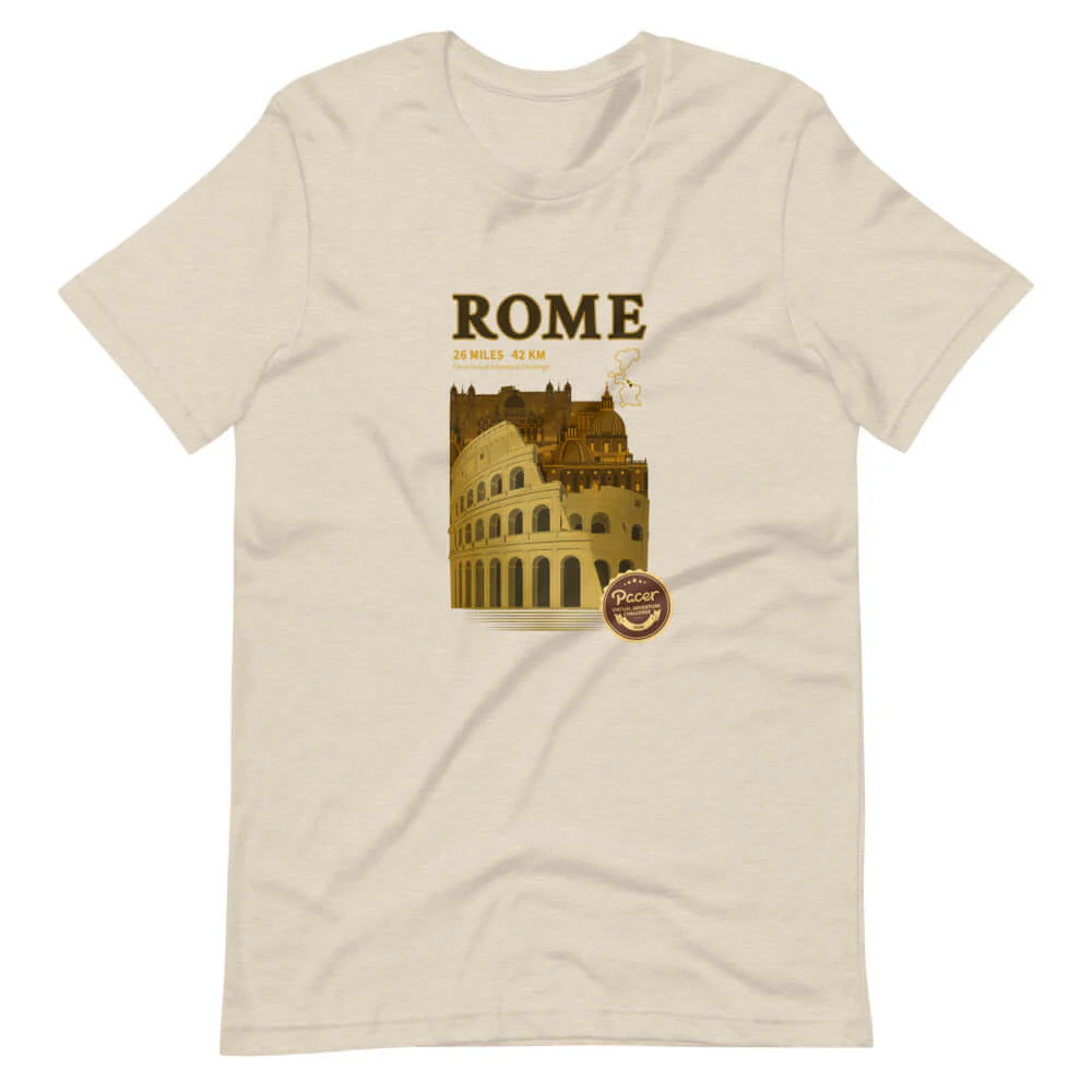 Rome Virtual Challenge Unisex T-Shirt - Image 4